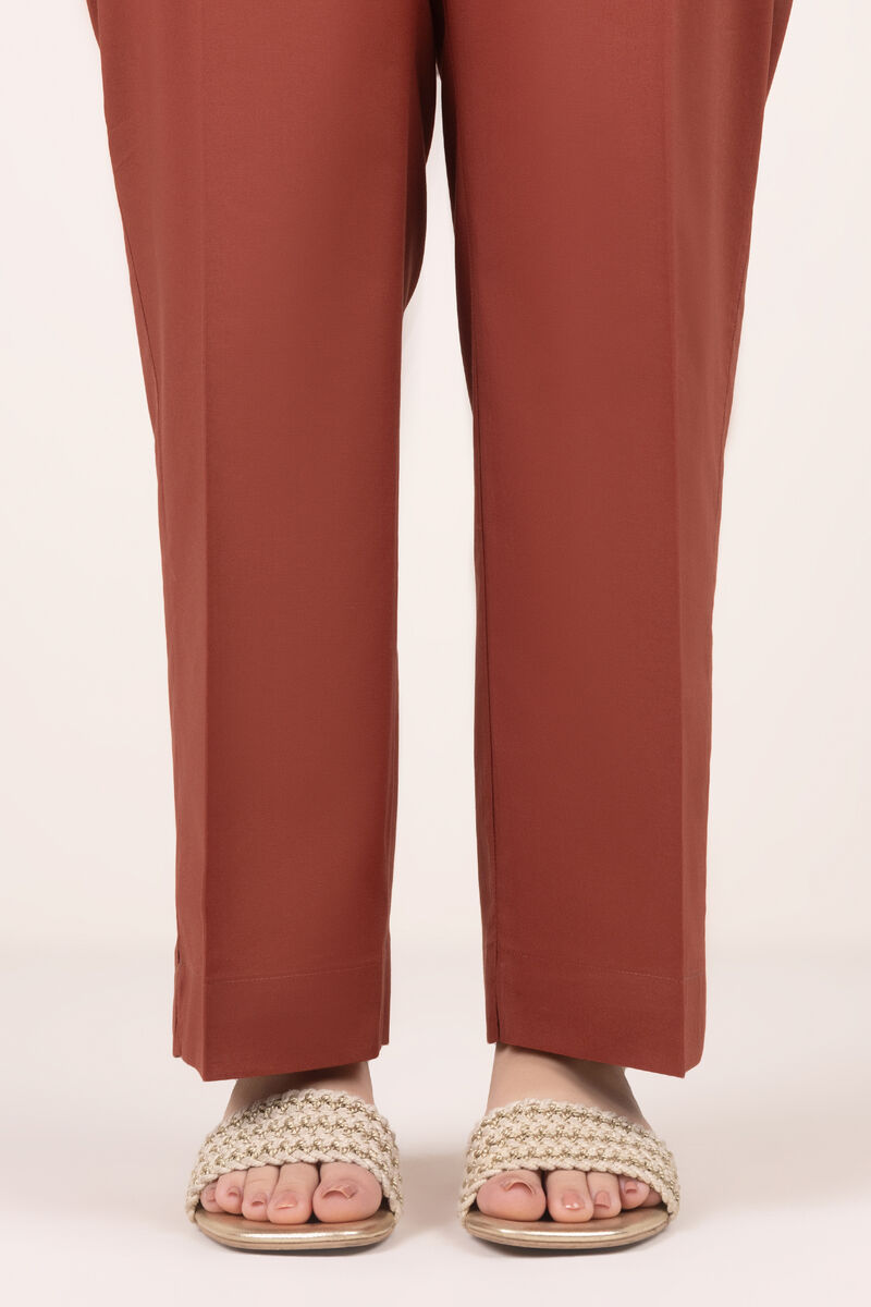 Solid Cambric Straight Pants