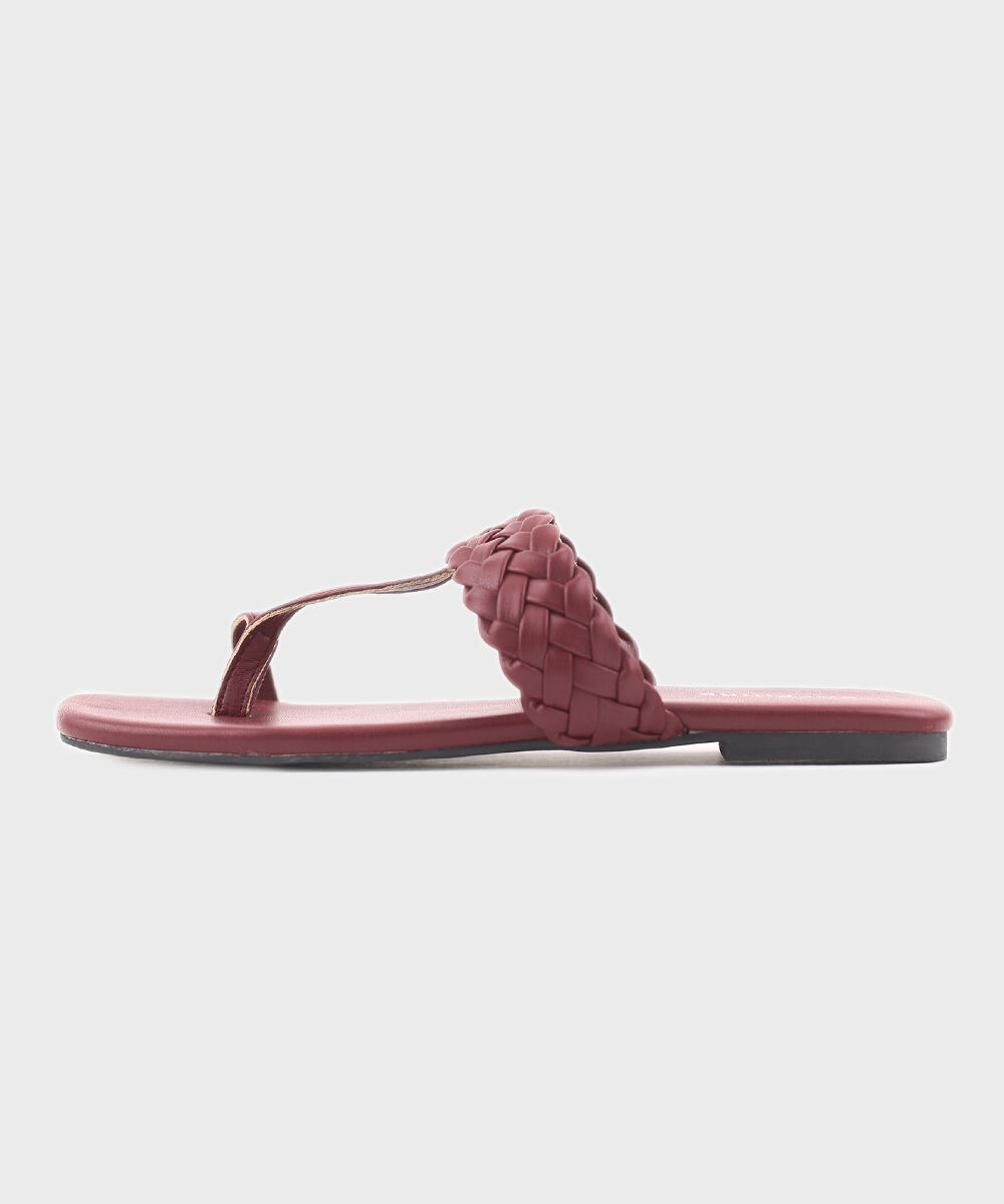 Women's Red Kolapuri