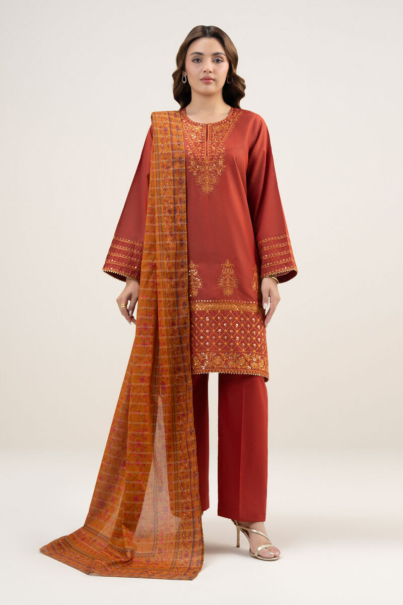 Printed Zari Lawn Dupatta