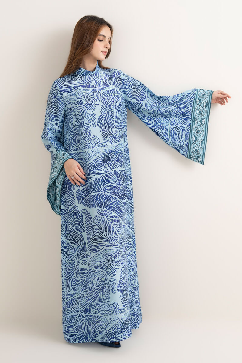 Printed Silk Kaftan