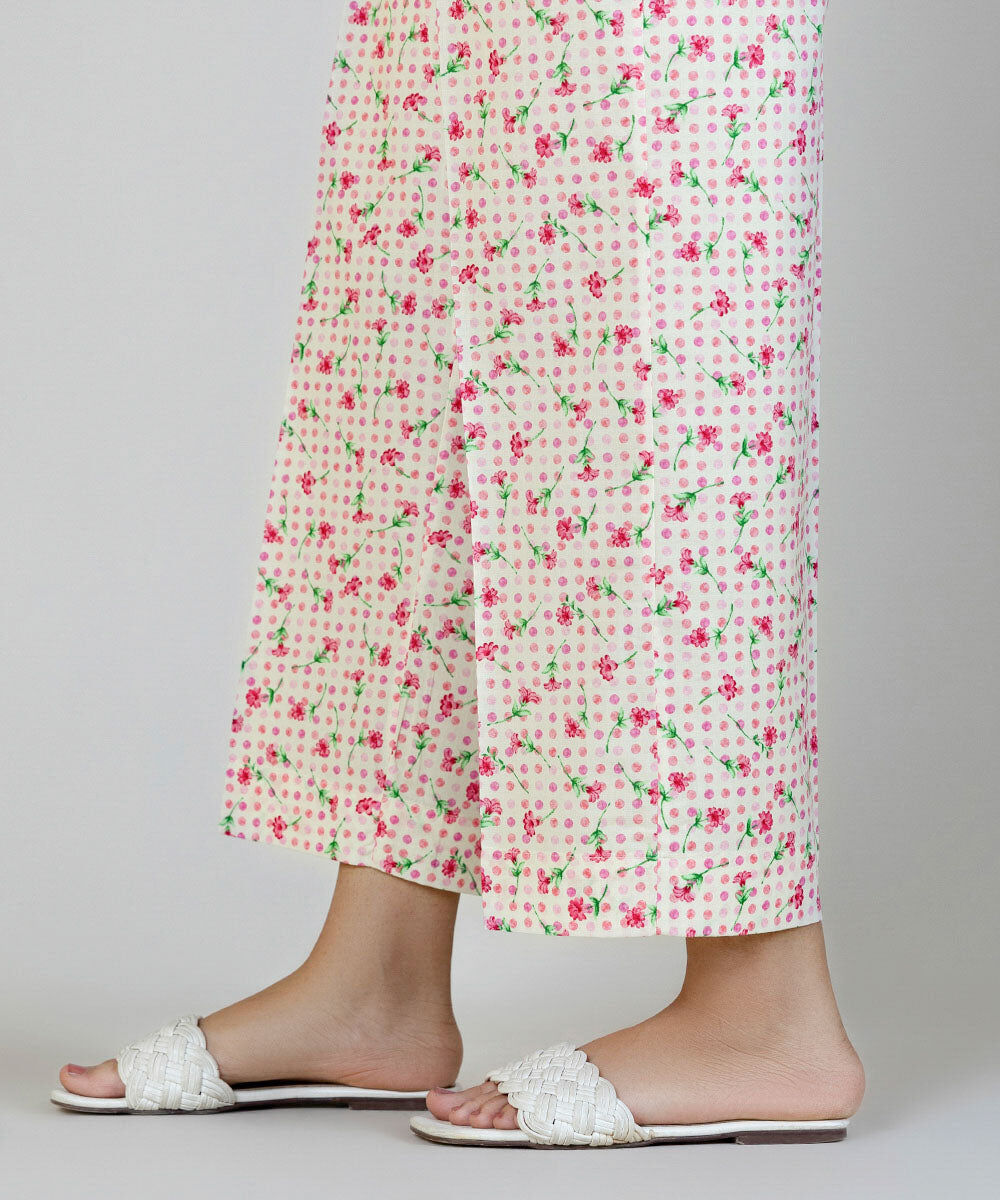 Woman - Multi Printed Cambric Straight Pants