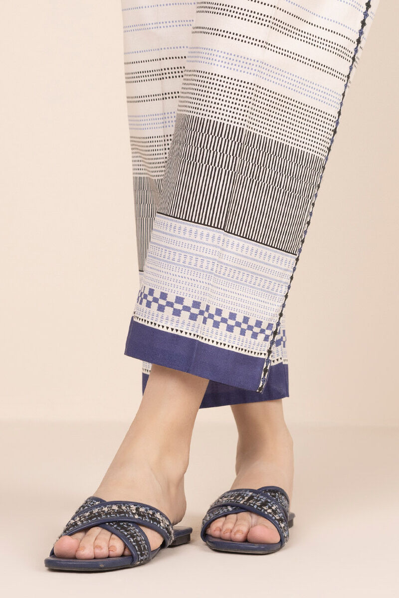 Printed Cambric Straight Pants