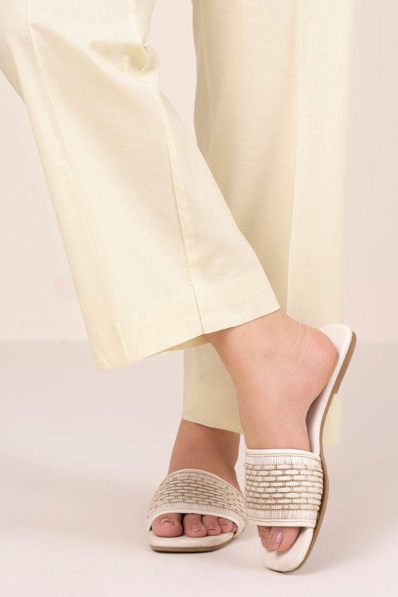 Cotton Viscose Straight Pants