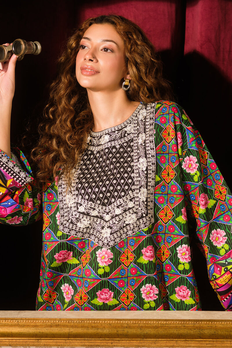 Embroidered Light Khaddar Shirt