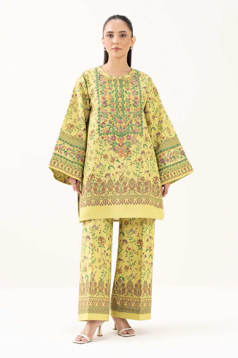 2 Piece - Embroidered Khaddar Suit