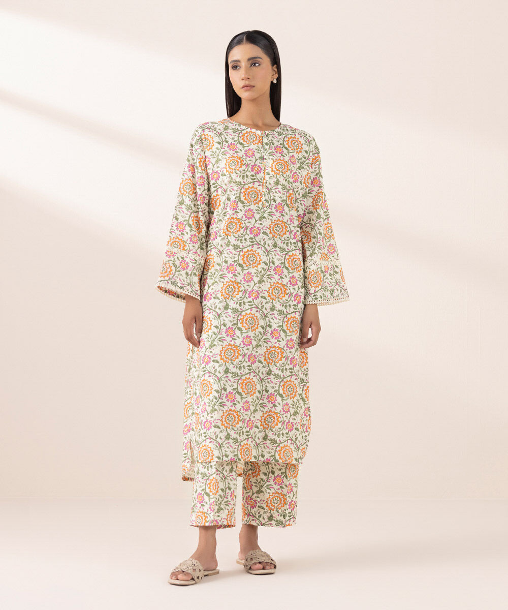 Women's Pret Cross Hatch Multi Printed Boxy Shirt