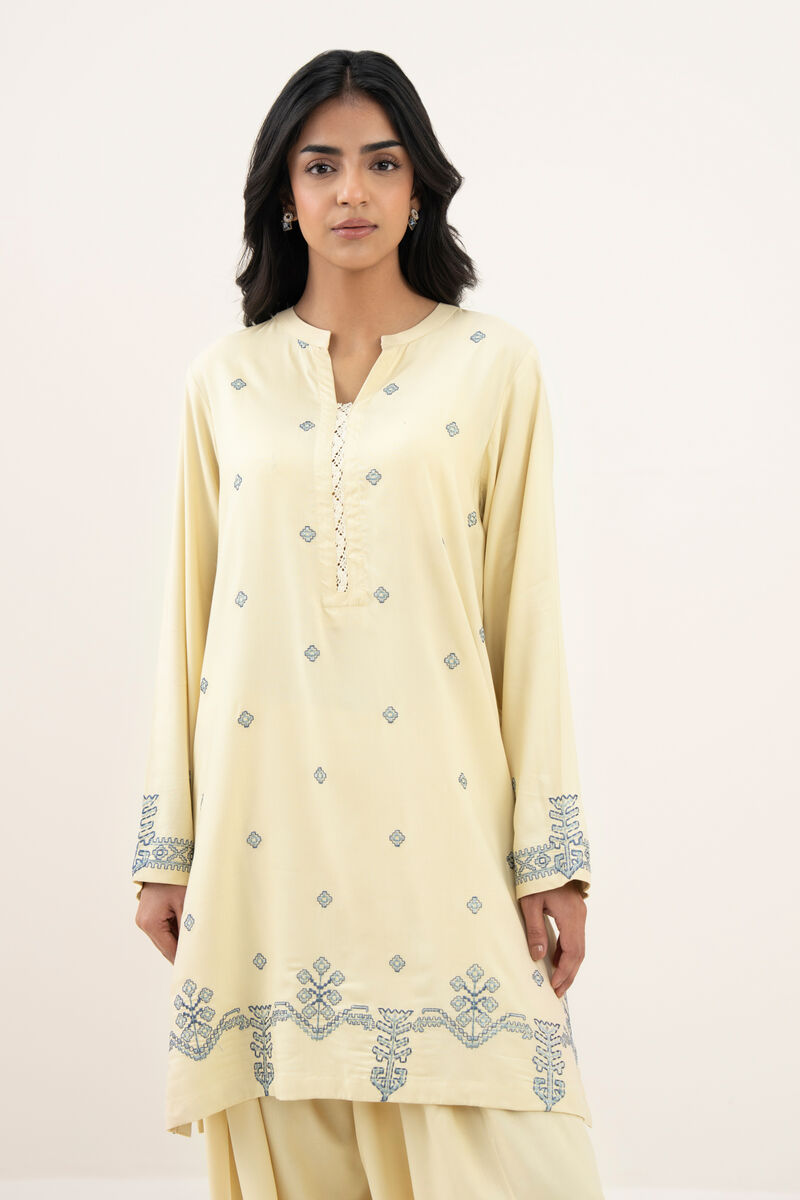 Embroidered Viscose Linen Shirt