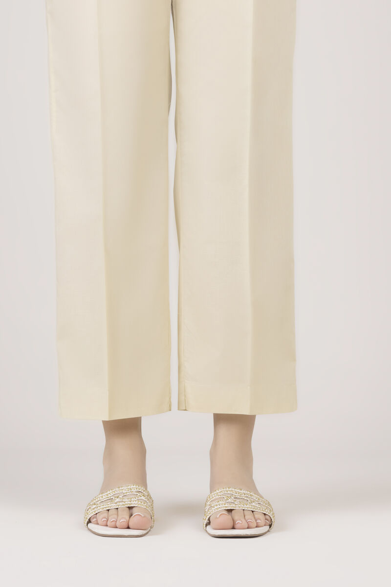 Solid Cambric Straight Pants