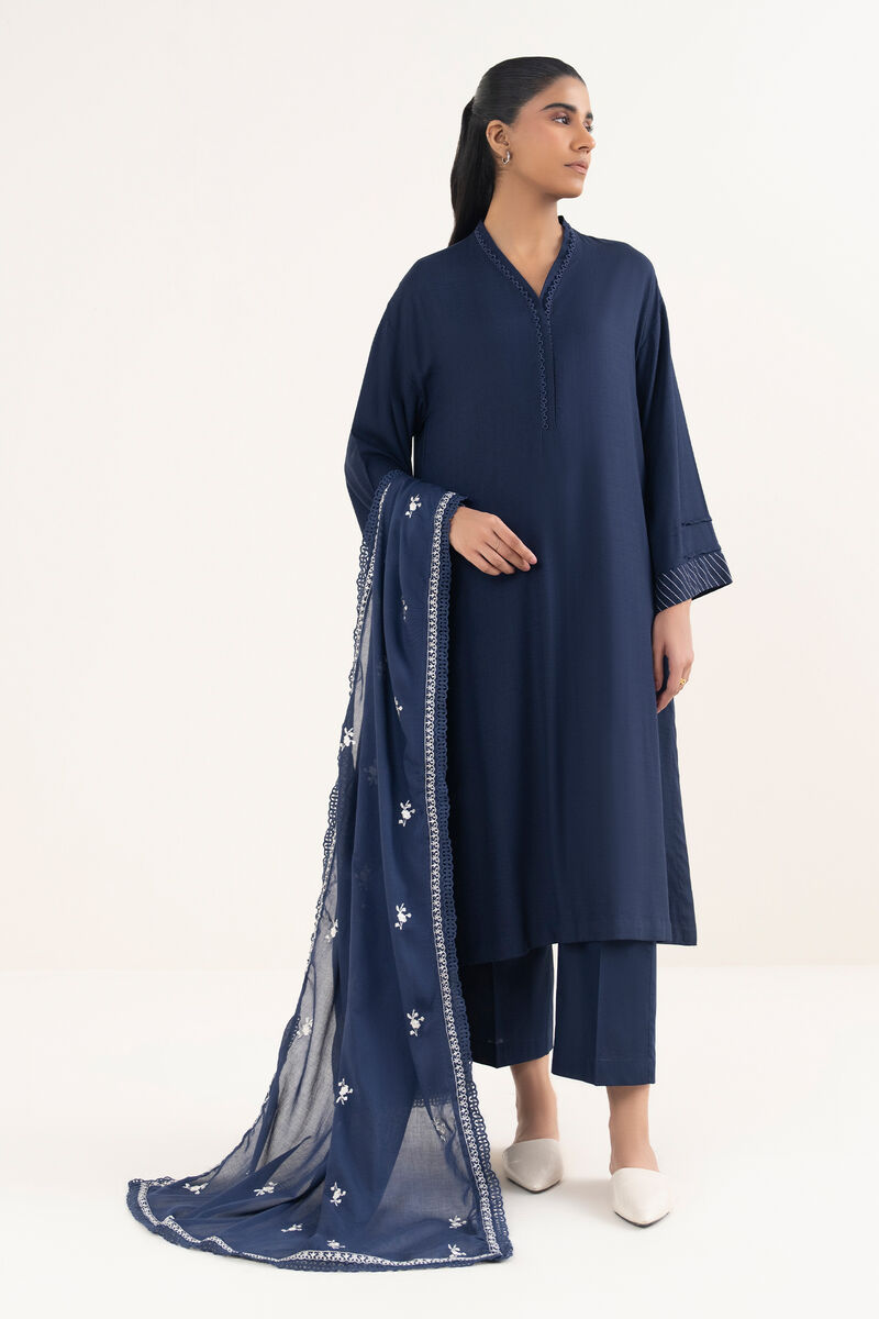 Embroidered Voile Dupatta