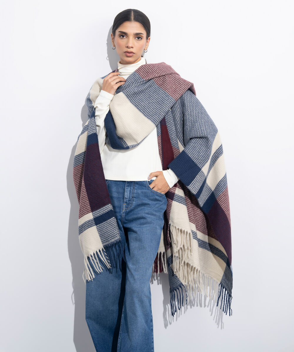 Women's Western Wear Multi Cape Shawl