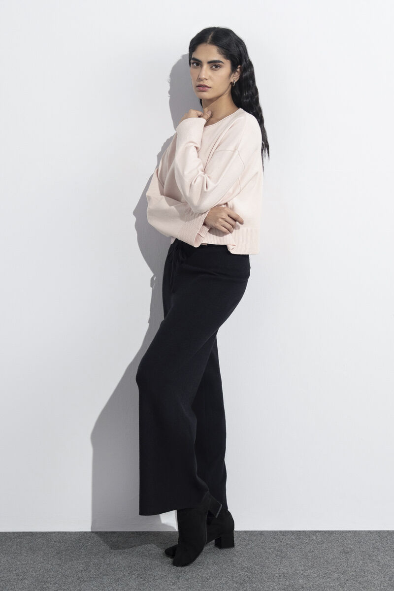 Pull-On Knit Culottes