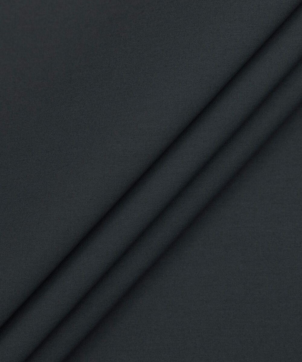 Men's Unstitched Two-Piece Dark Grey Premium Cotton Suit
