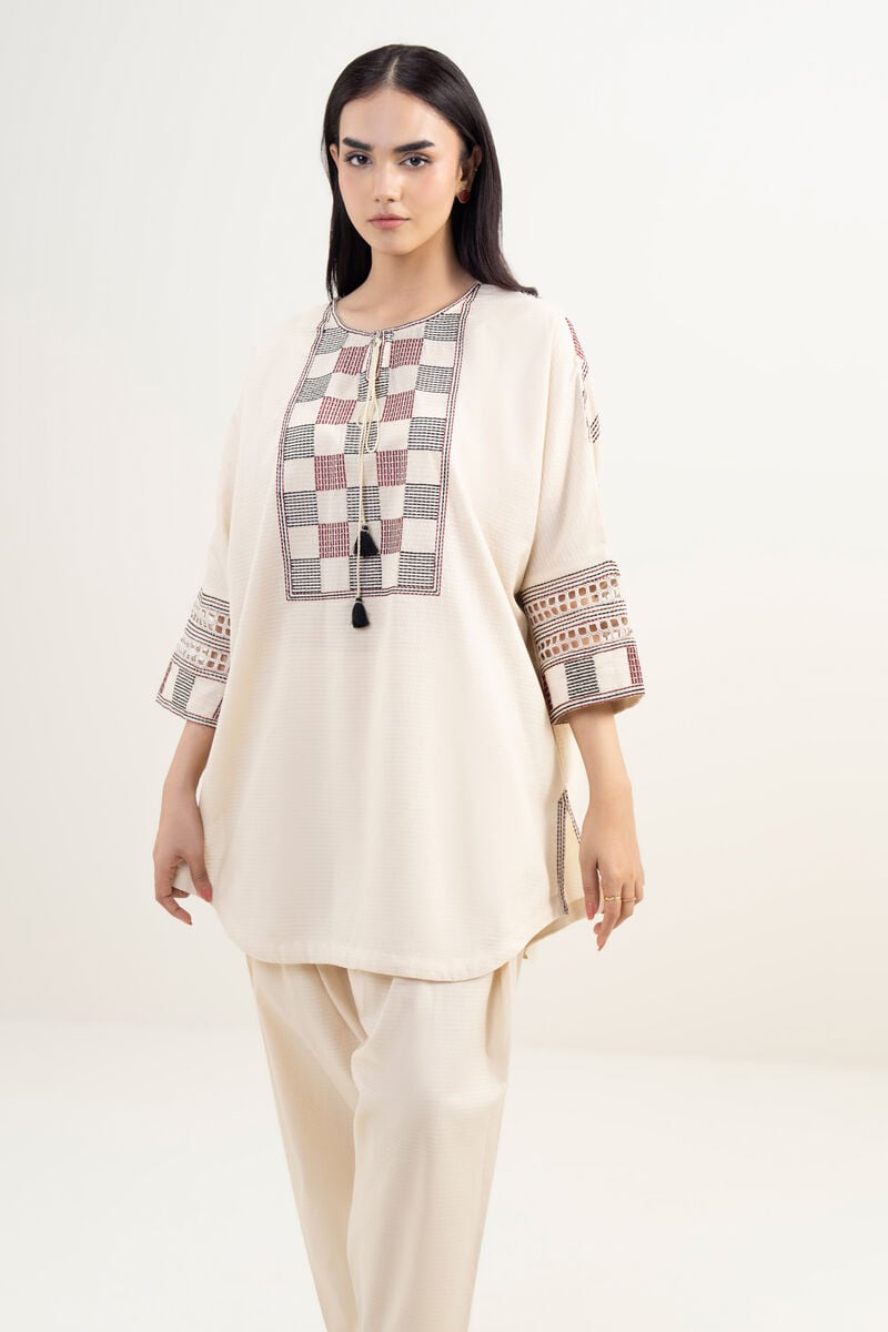 Embroidered Dobby Shirt