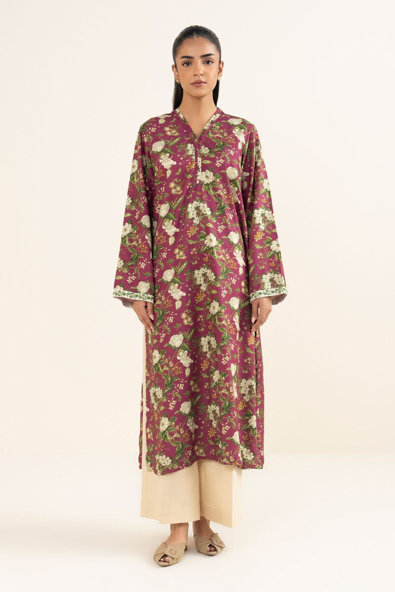 Embroidered Light Khaddar Shirt