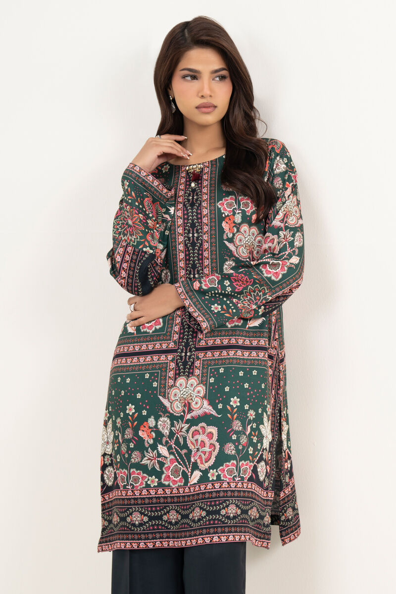 2 Piece - Printed Viscose Satin Suit