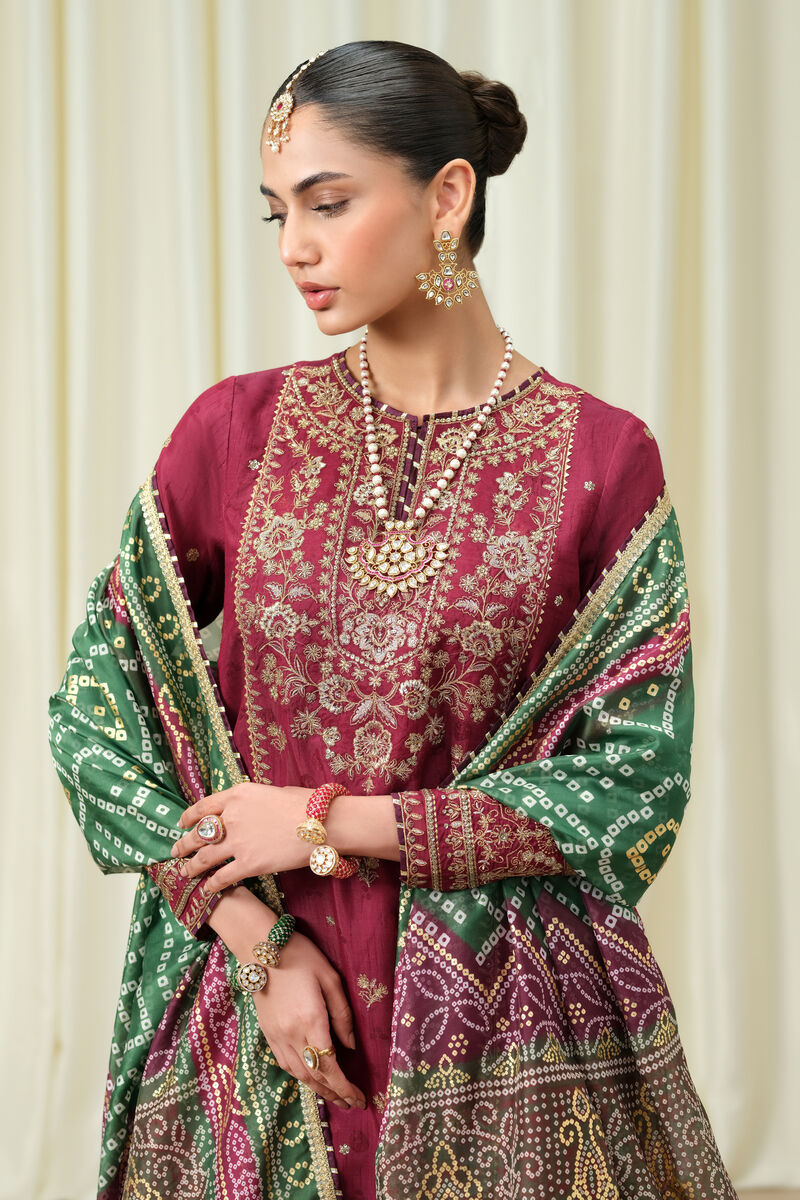 3 Piece - Embroidered Jacquard Suit