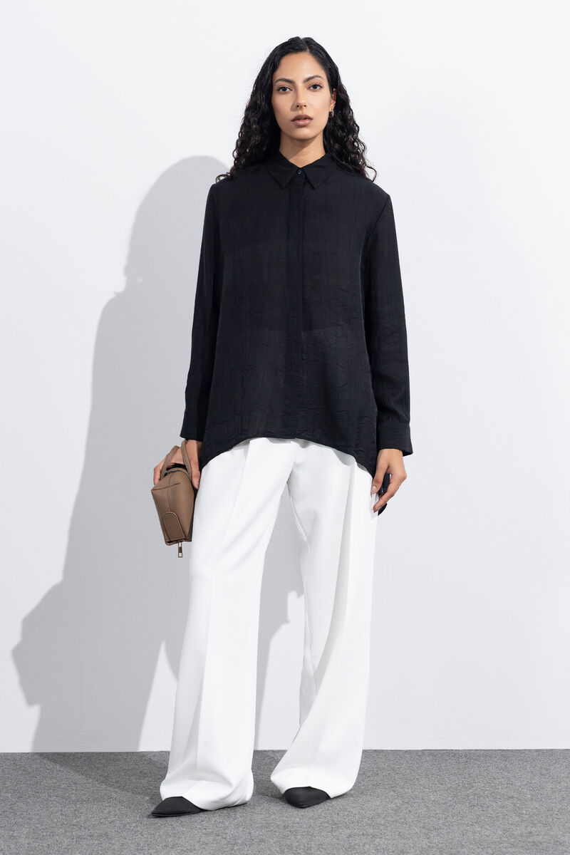 Loose-Fit Textured Shirt