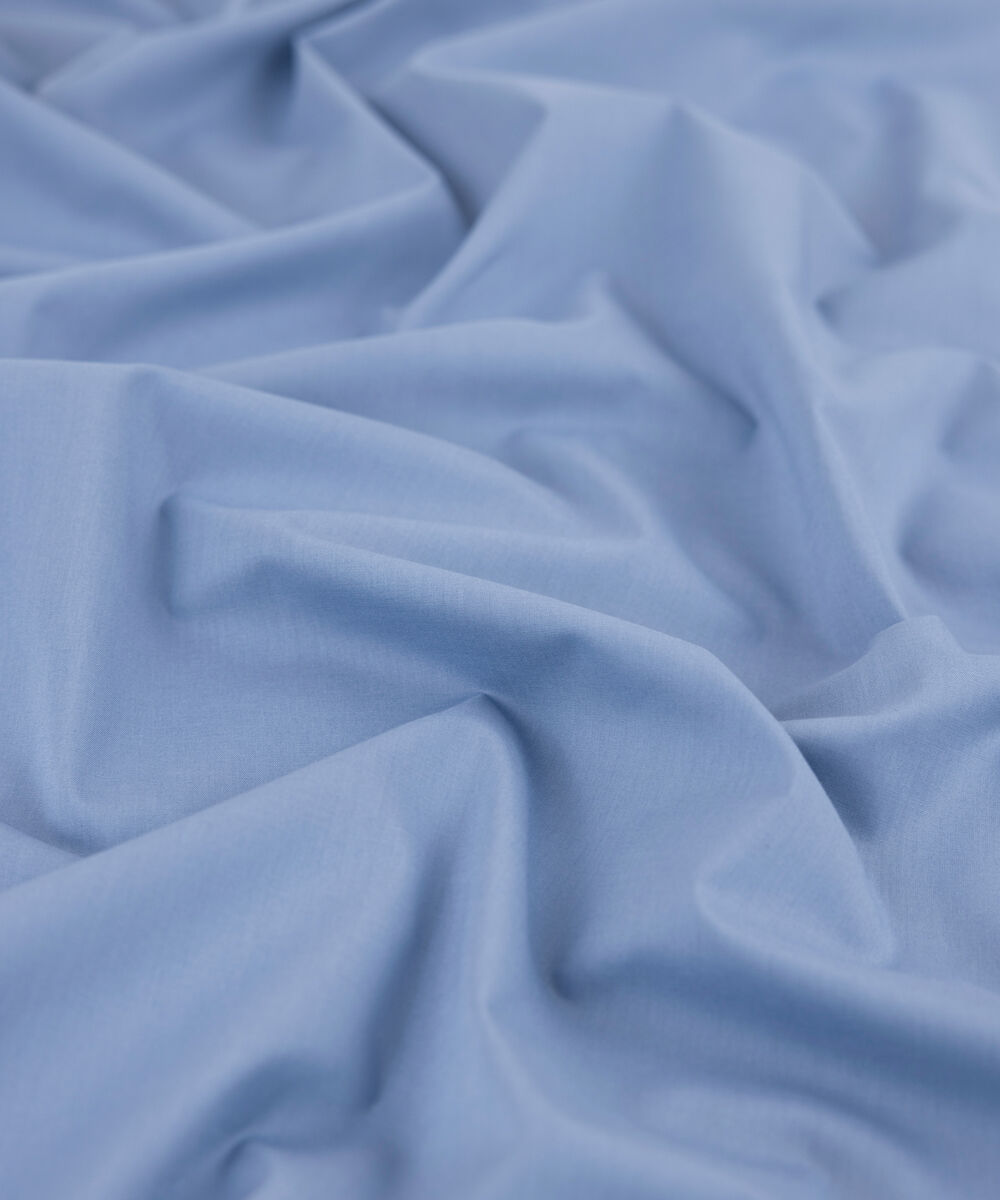 Men's Unstitched 2-Piece Premium Cotton Medium Blue Suit