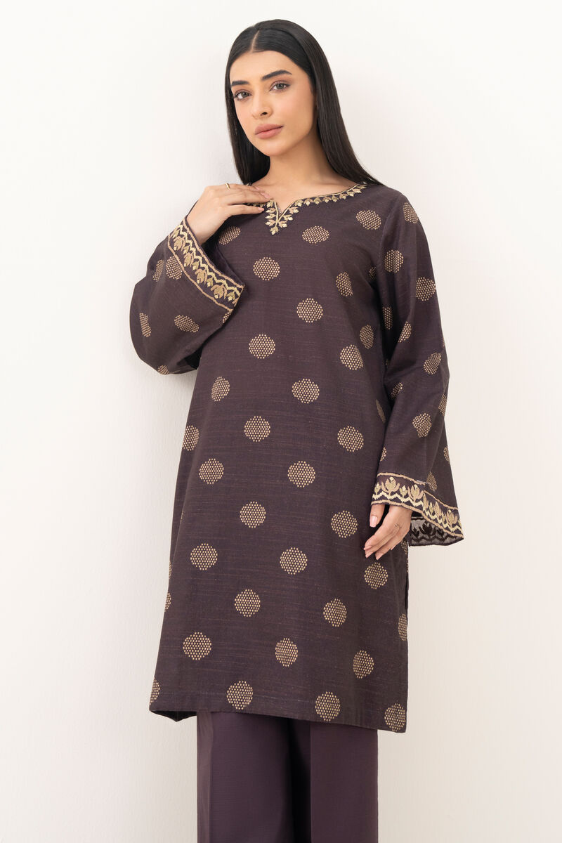 Embroidered Light Khaddar Shirt