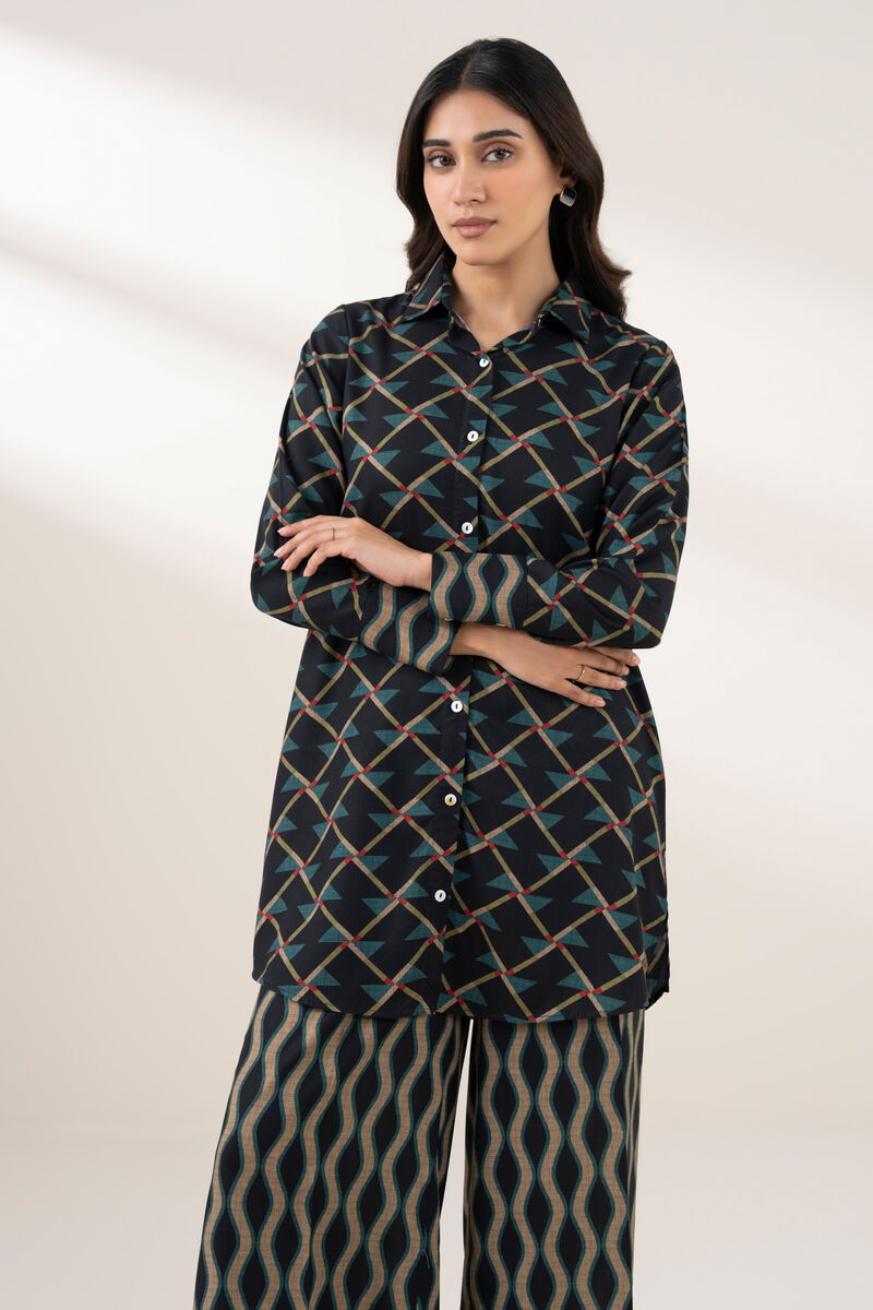 Printed Viscose Linen Shirt