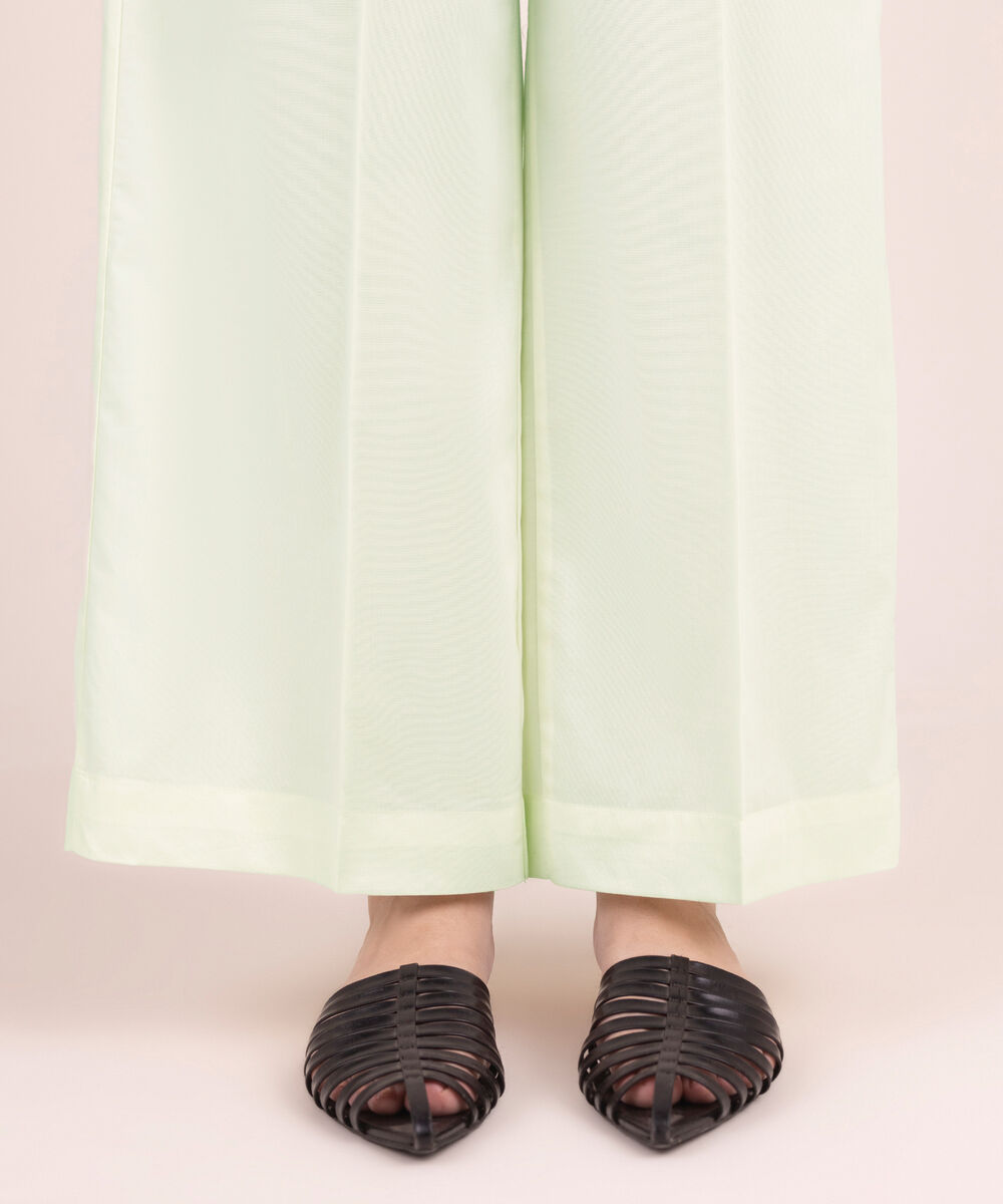 Women's RTW Cambric Solid White Culottes