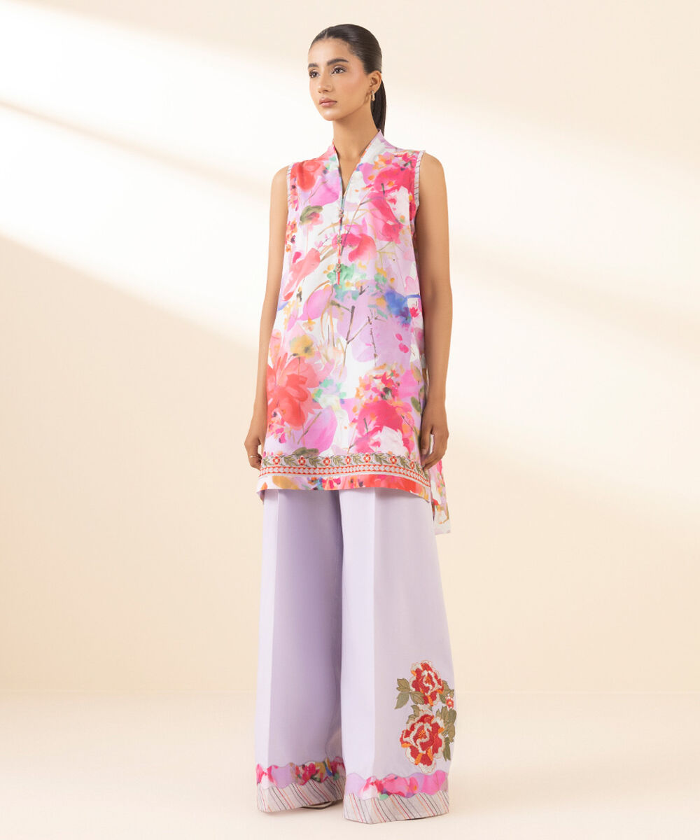 Unstitched Women's Multi Lawn Shirt Trousers