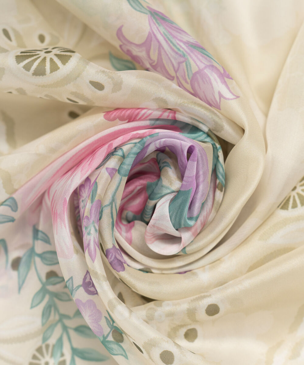 Blended Silk Printed Yellow Dupatta