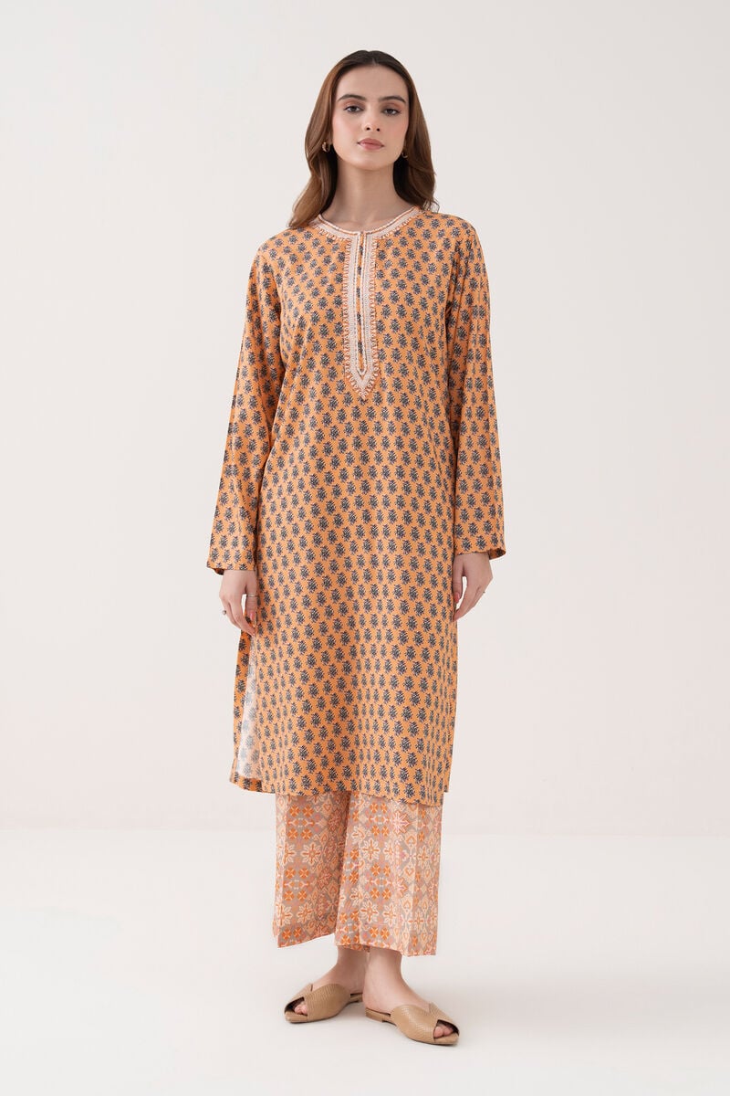 Embroidered Arabic Lawn Shirt