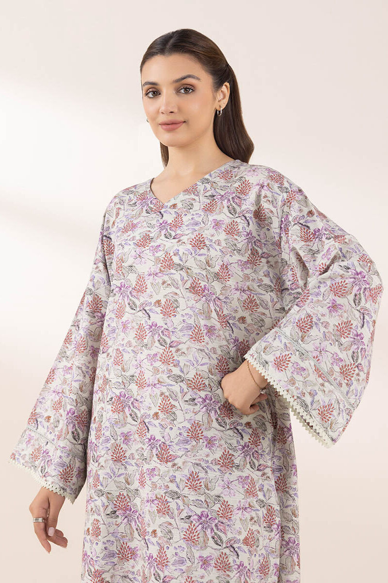 Printed Khaddar Shirt
