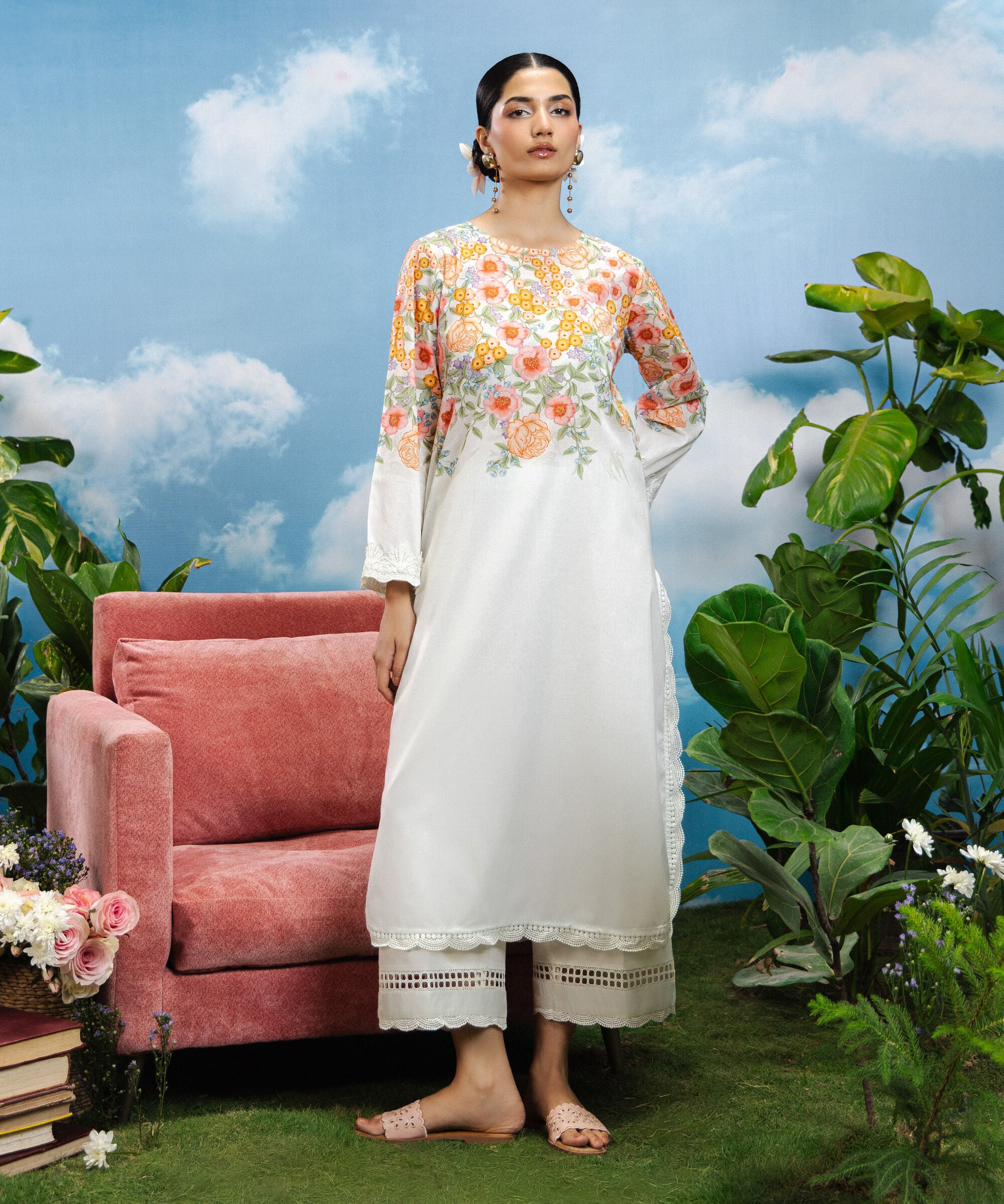Sapphire - 2 Piece - Printed Lawn Suit