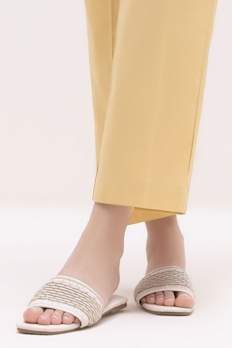 Solid Cambric Straight Pants