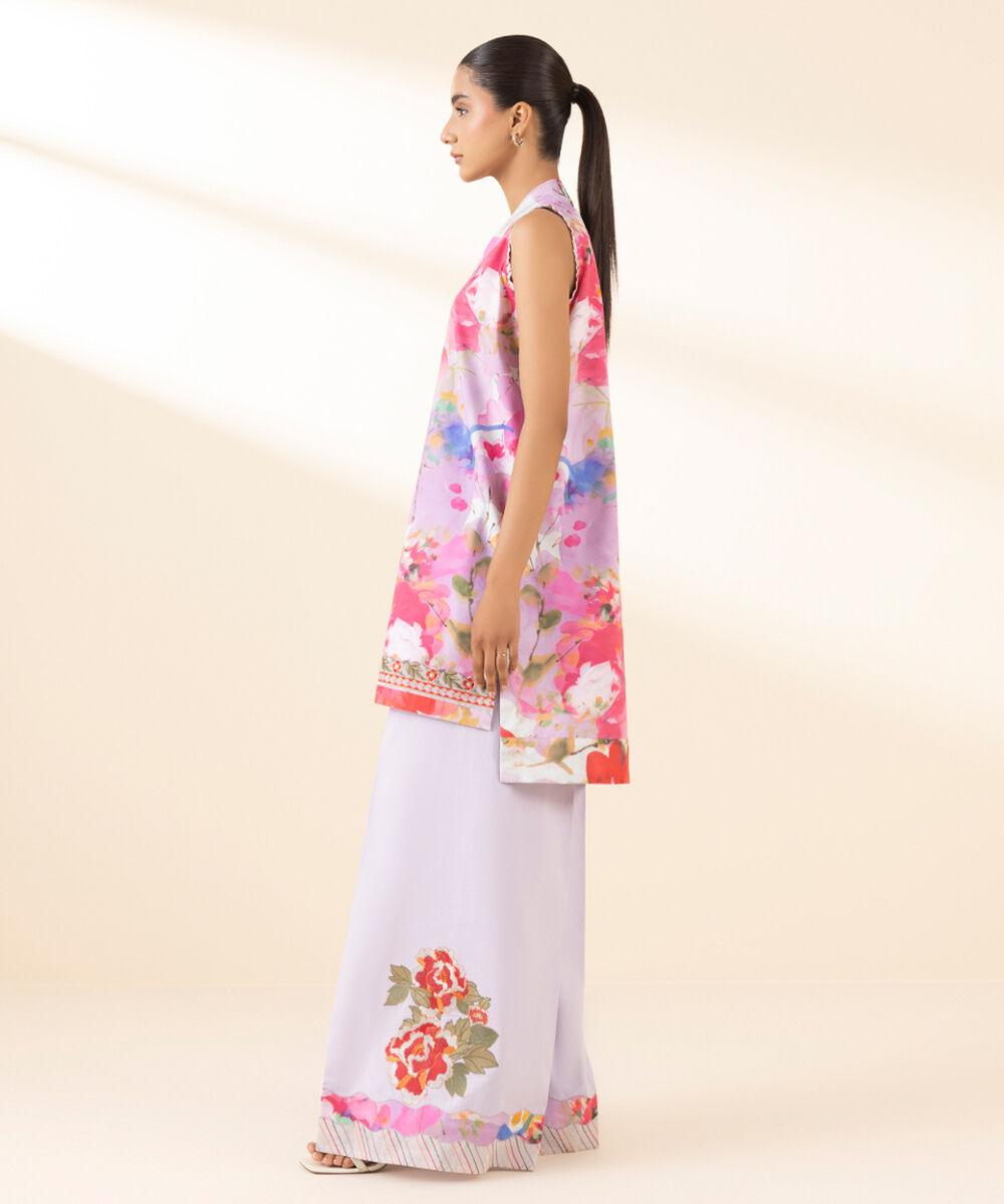 Unstitched Women's Multi Lawn Shirt Trousers