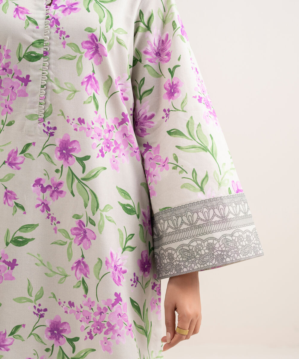 Women's Unstitched Lawn Printed Multi 3 Piece Suit