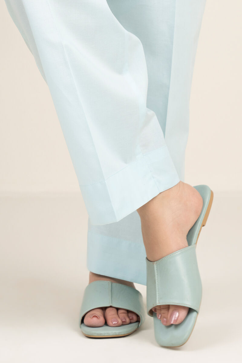 Solid Cambric Straight Pants