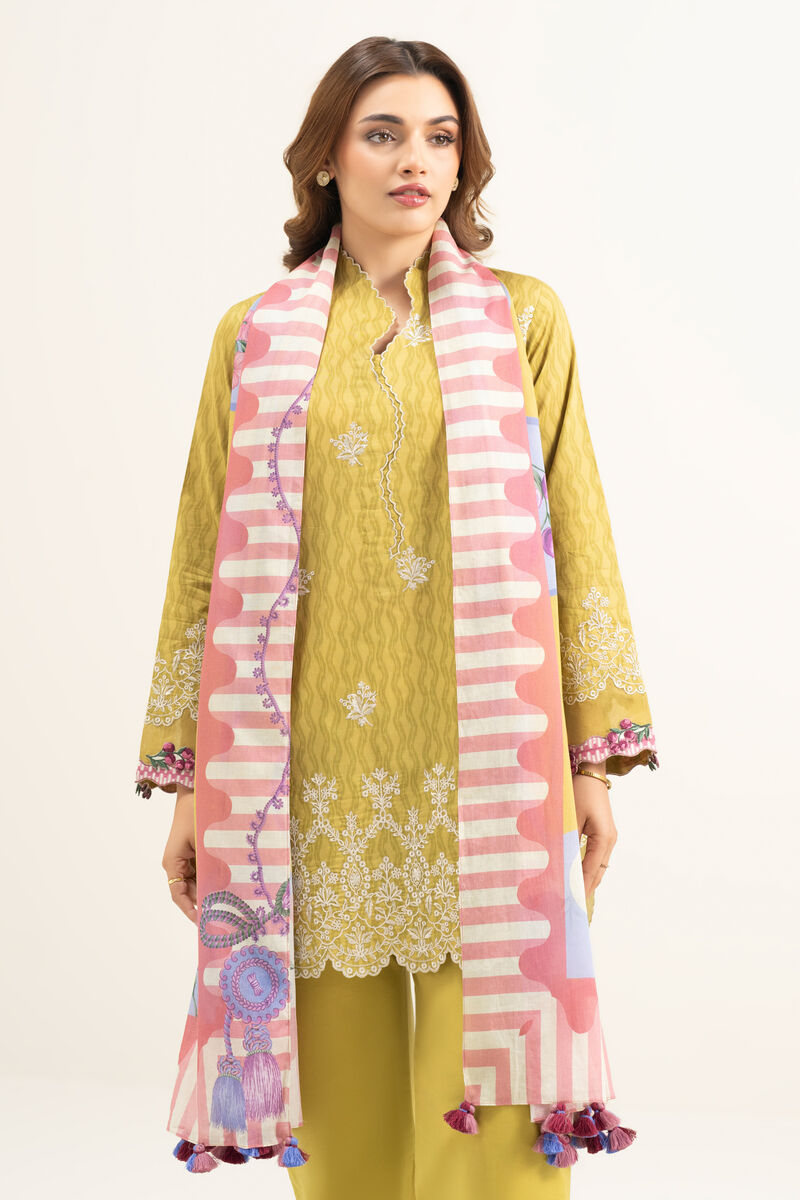 3 Piece - Embroidered Lawn Suit