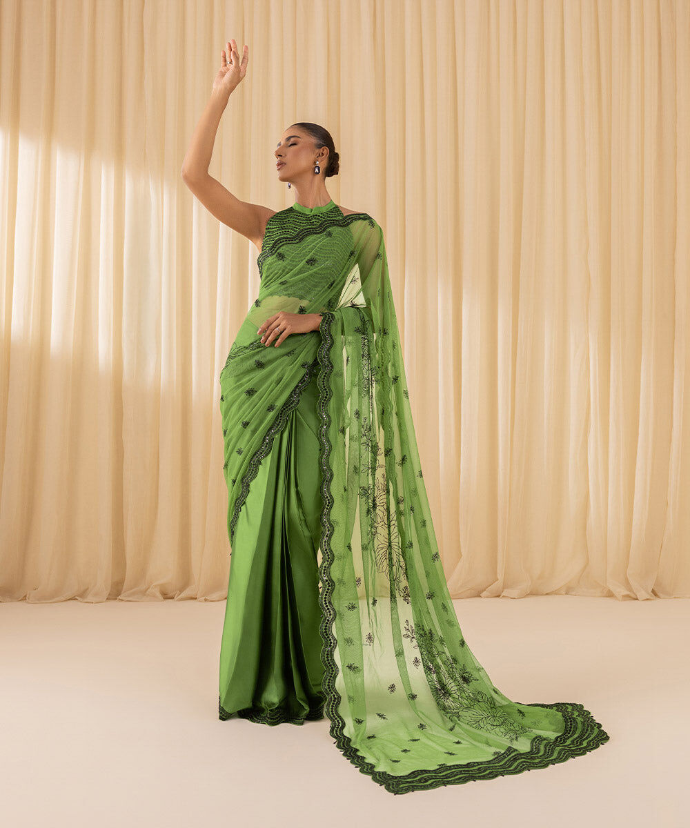 Unstitched Saree 3SFELX24V629 Sapphire PK