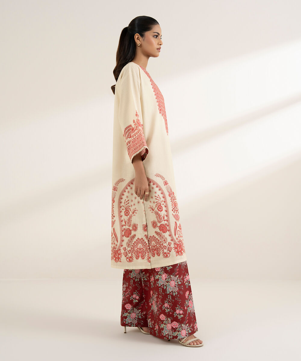 Women's RTW Cross Hatch Multi Printed Boxy Shirt