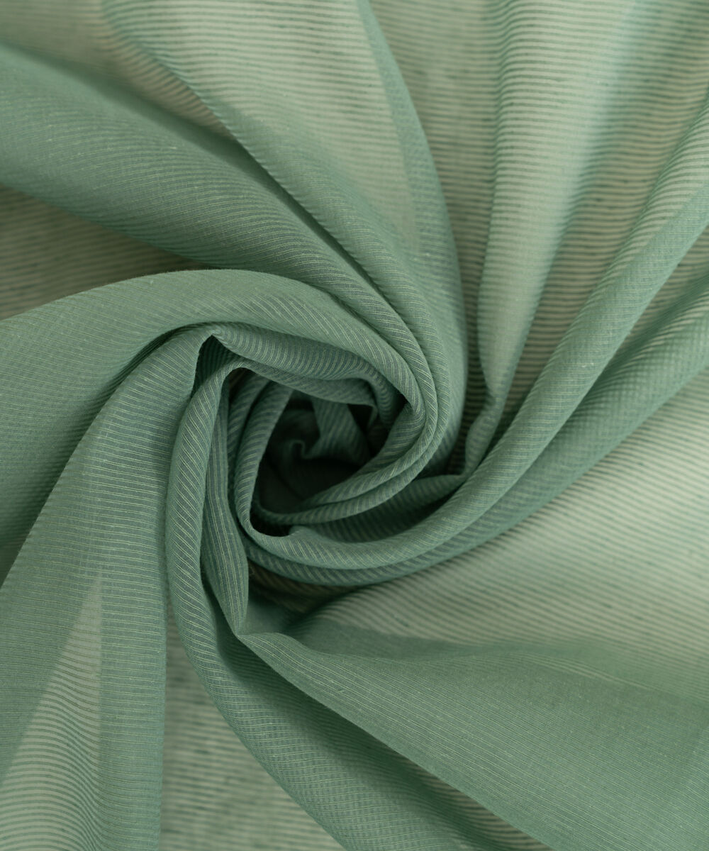 Textured Karandi Solid Green Dupatta