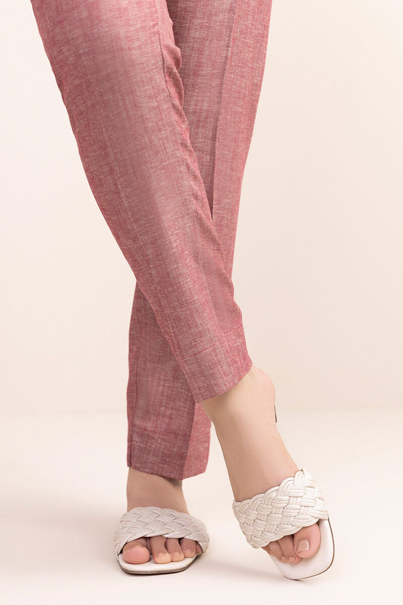 Cotton Linen Cigarette Pants