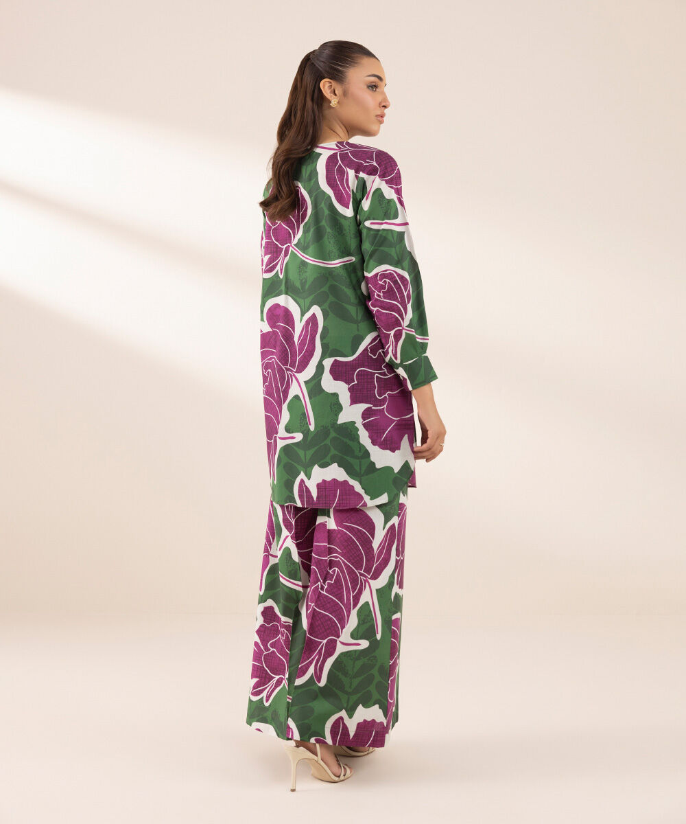 Women's RTW Textured Lawn Multi Printed Boxy Shirt