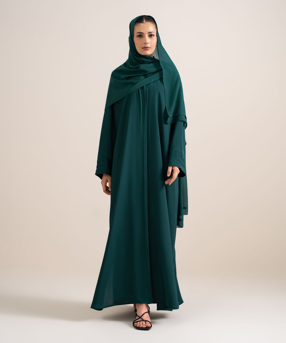 Women's Teal Raglan Abaya