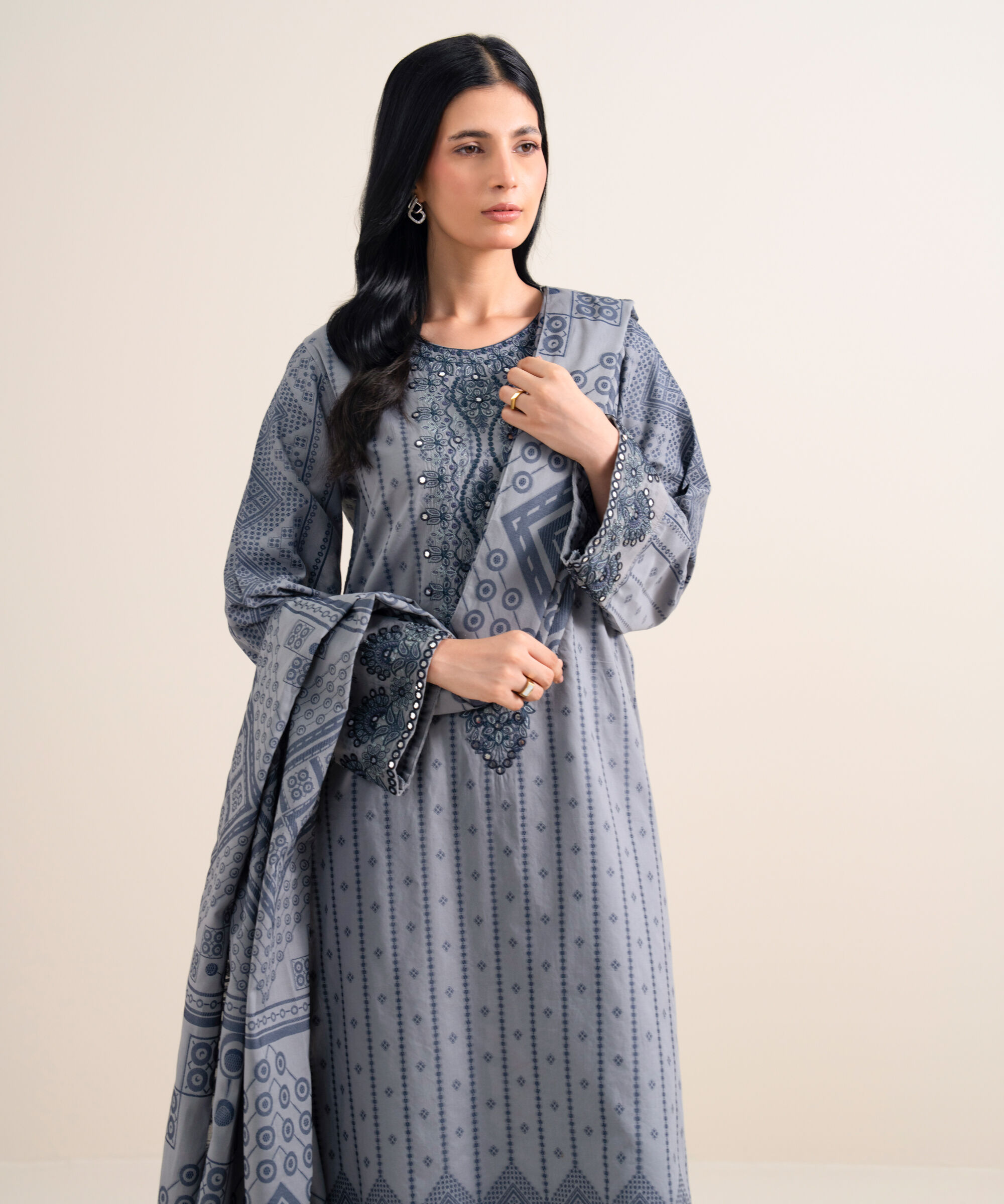 Unstitched 3 Pc Jacquard U3PEJQ25V911
