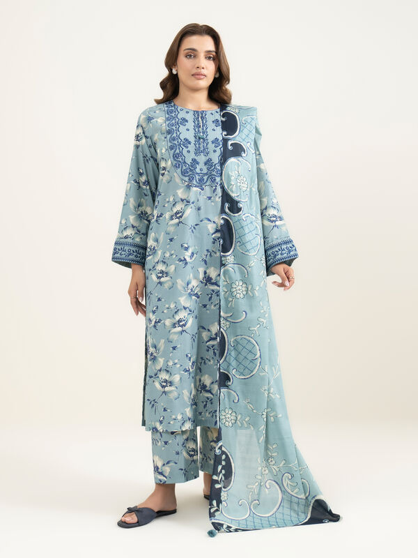 3 Piece - Embroidered Lawn Suit