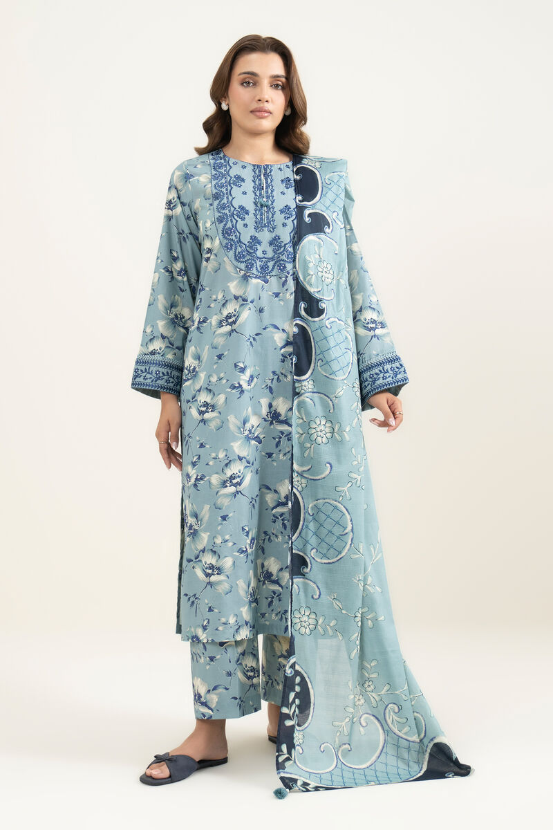 3 Piece - Embroidered Lawn Suit