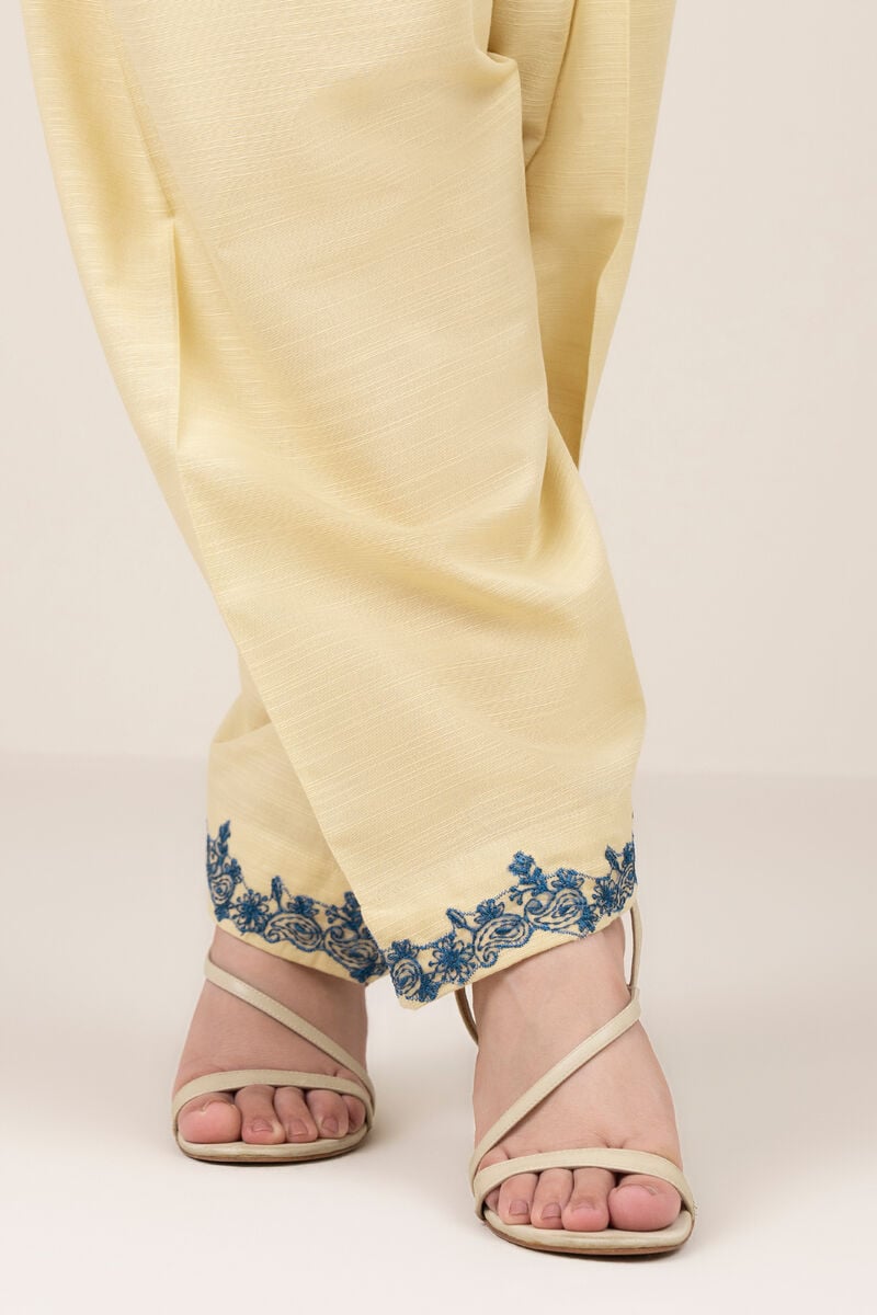 Embroidered Khaddar Shalwar