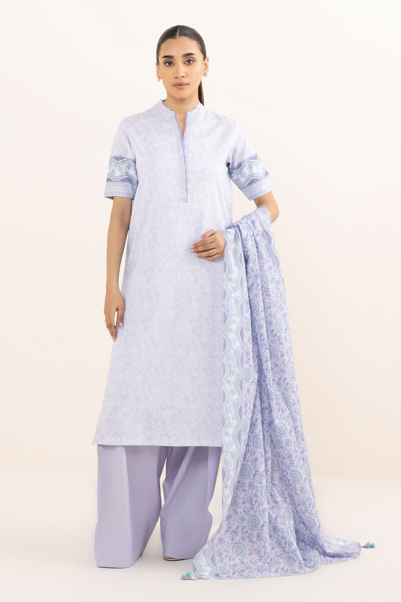 3 Piece - Printed Arabic Lawn Suit