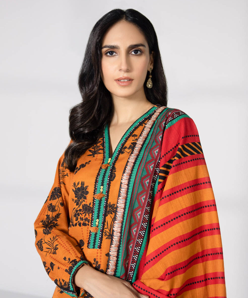 Ladies Khaddar Unstitched Shirt Dupatta