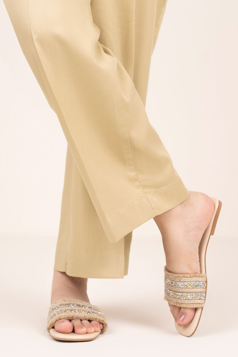 Solid Dobby Straight Pants