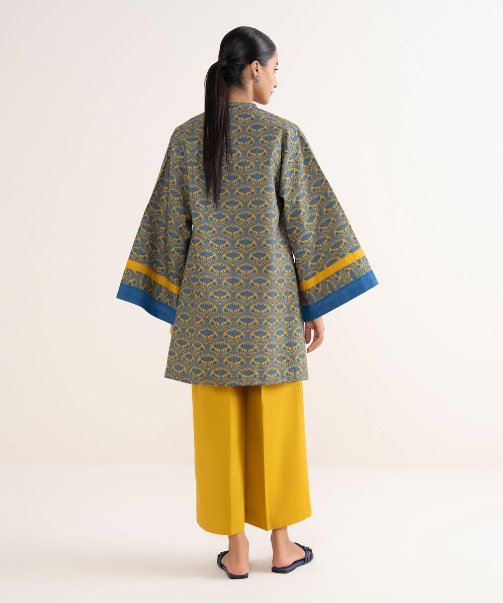 Women's Unstitched Lawn Printed Multi 2 Piece Suit