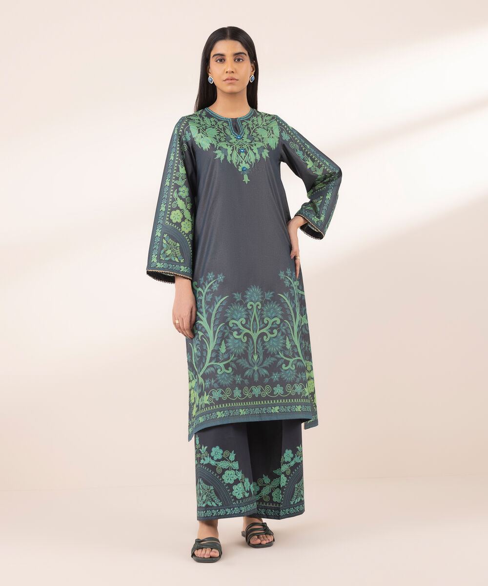 Women's RTW Zari Lawn Multi Printed A-Line Shirt